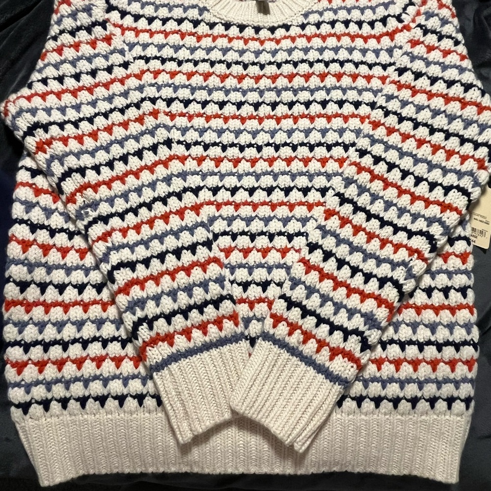 NWT St. John’s Bay Striped Multicolor Women's Sweater L